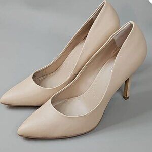 CHARLES BY CHARLES DAVID Women's Palma Pump Shoe Sz 7 M Nude Smooth (NIB)